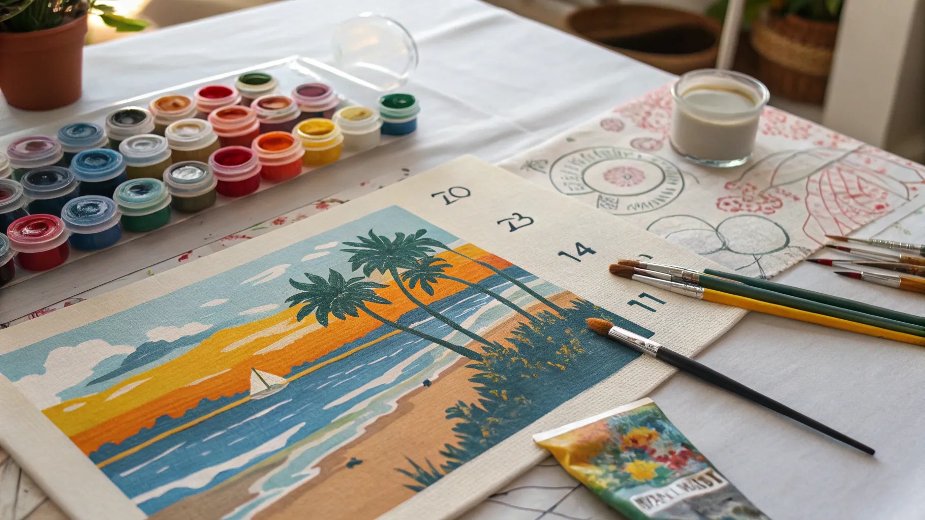 Do l need an easel for paint by numbers